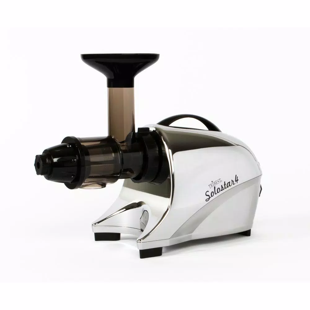 Juicers Tribest Solostar 4 16 Fl. Oz. Chrome Cold Press Juicer - Image 2