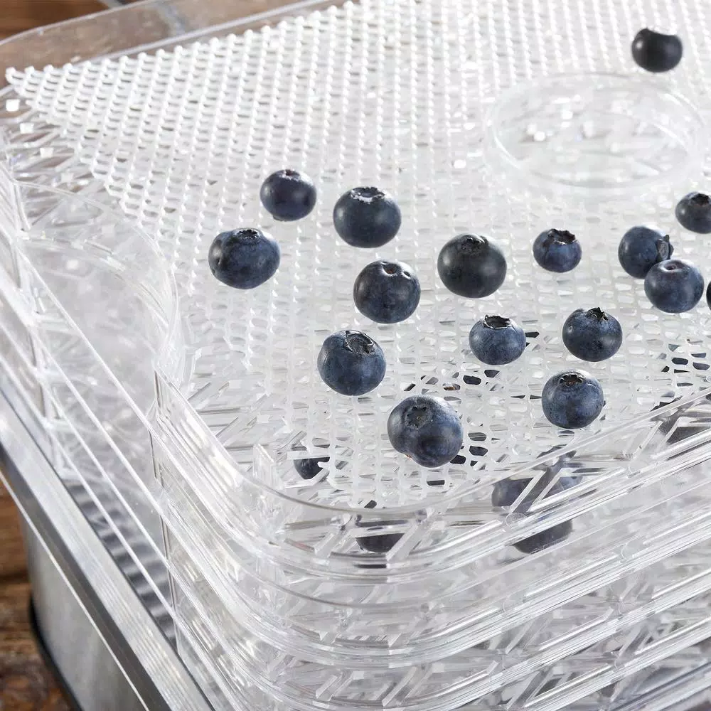 Food Processing LEM 5-Tray Clear And Black Food Dehydrator - Image 3