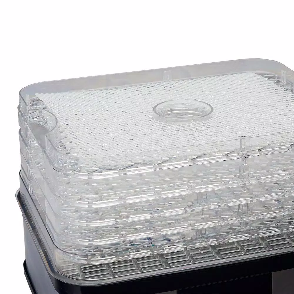 Food Processing LEM 5-Tray Clear And Black Food Dehydrator - Image 2