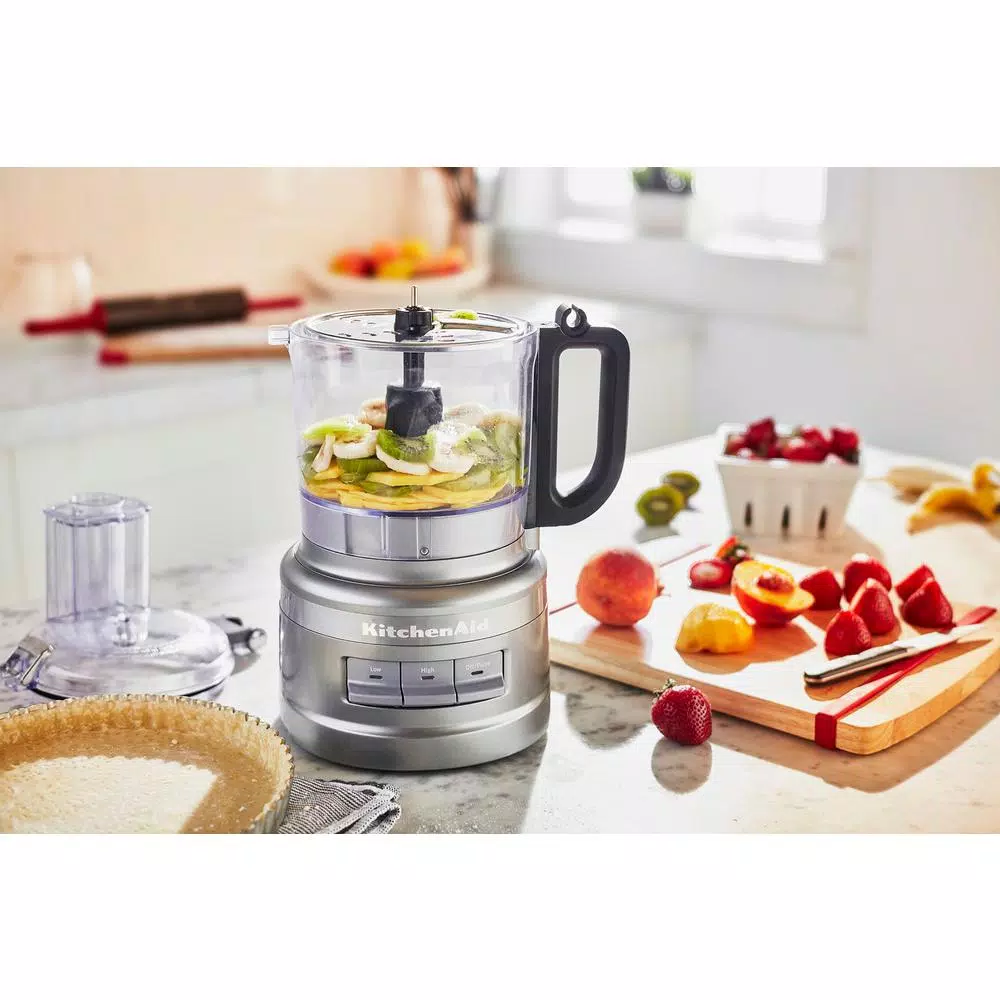 Food Processing KitchenAid 7-Cup 3-Speed Contour Silver Food Processor With Locking Lid - Image 6