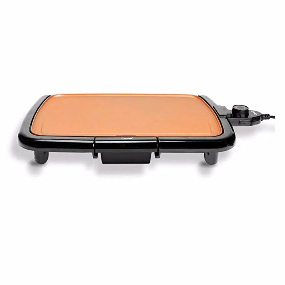 Electric Skillets & Indoor Grills Boyel Living Nonstick Electric Skillet, Cool-TouchElectric, 1200-Watts, (Copper) - Image 3