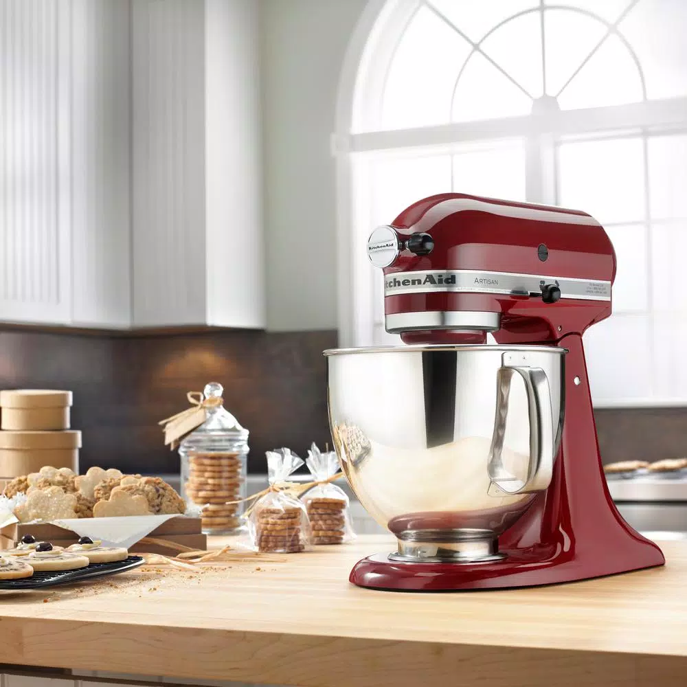 Mixers KitchenAid Artisan 5 Qt. 10-Speed Cinnamon Gloss Stand Mixer With Flat Beater, 6-Wire Whip And Dough Hook Attachments - Image 6