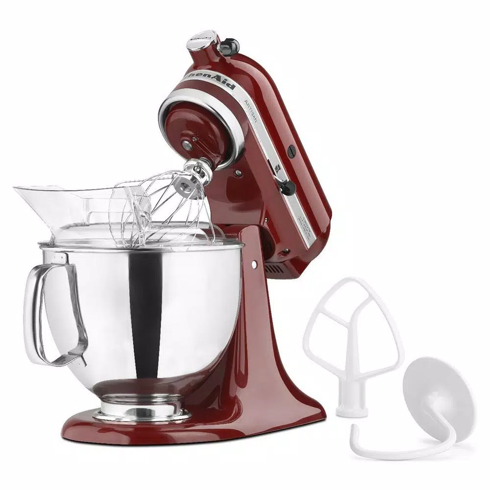 Mixers KitchenAid Artisan 5 Qt. 10-Speed Cinnamon Gloss Stand Mixer With Flat Beater, 6-Wire Whip And Dough Hook Attachments - Image 3
