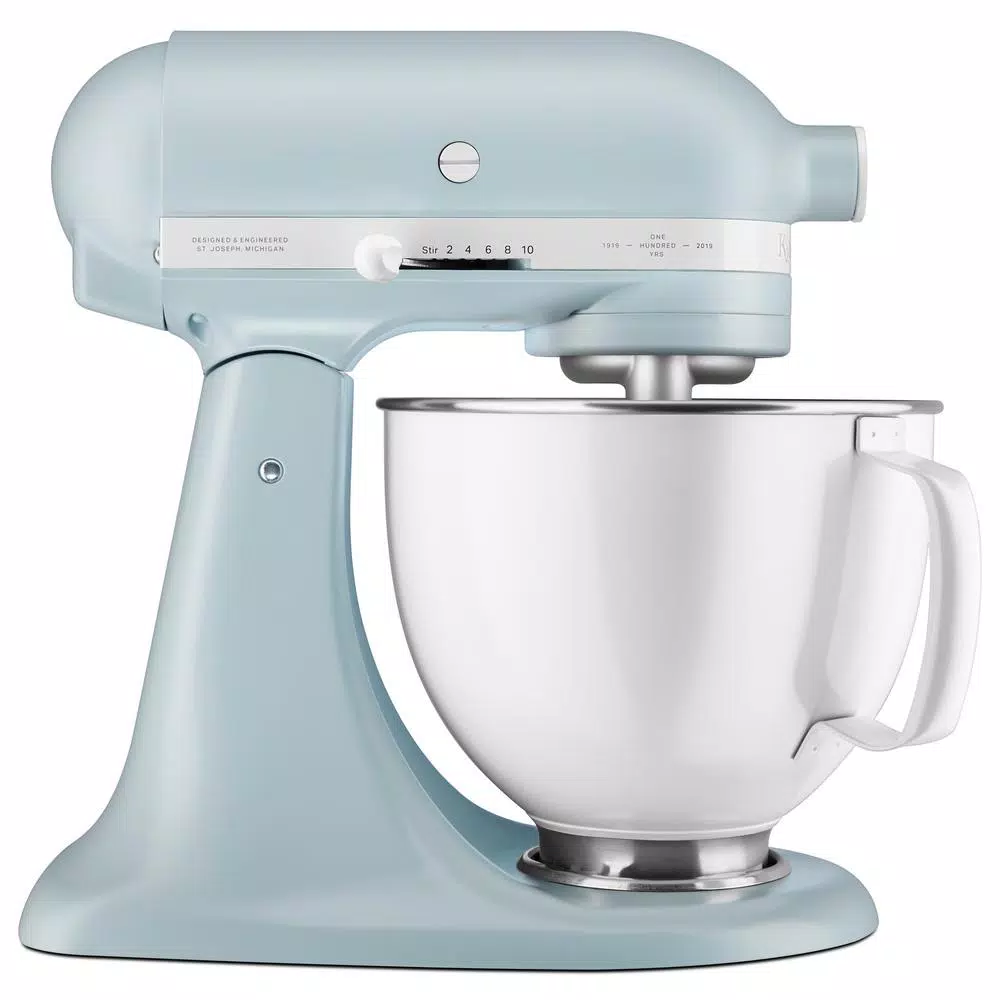Mixers KitchenAid Limited Edition Heritage Artisan Series 5 Qt. 10-Speed Misty Blue Stand Mixer