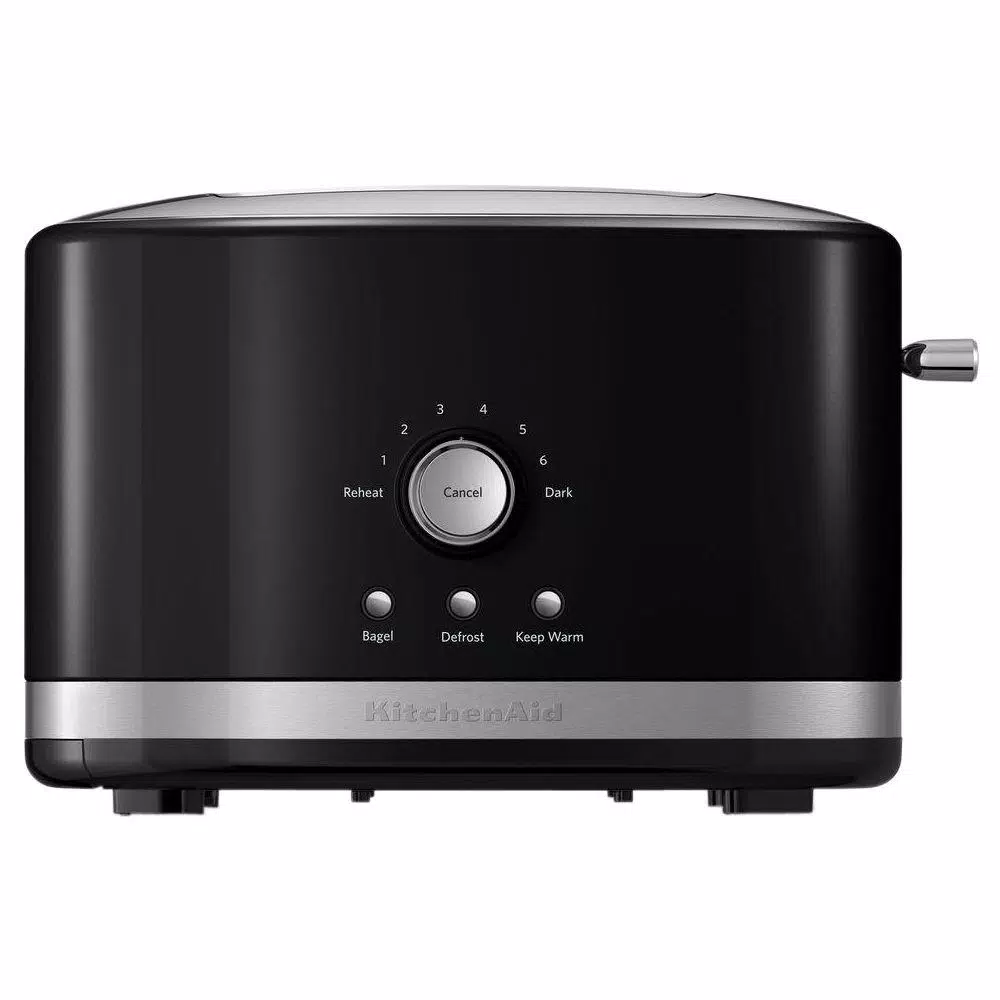 Toasters KitchenAid 2-Slice Onyx Black Wide Slot Toaster With Crumb Tray