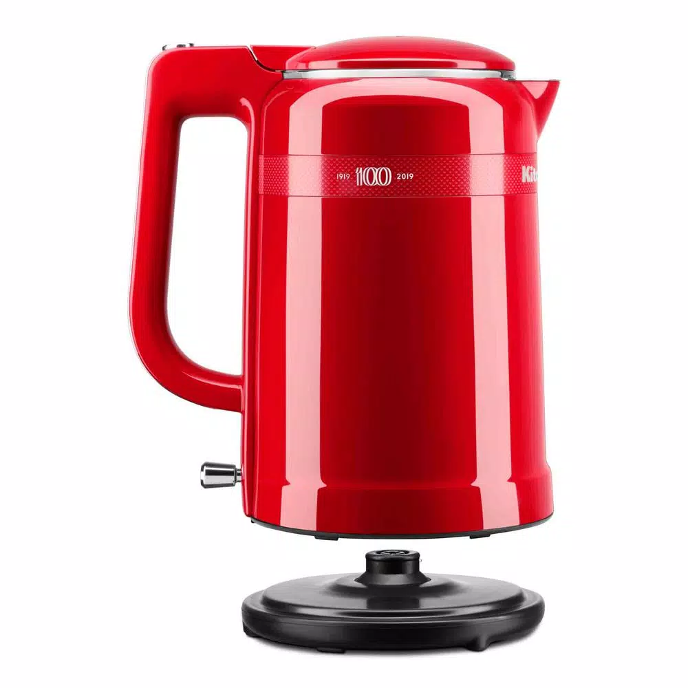 Electric Kettles KitchenAid 100-Year Limited Edition Queen Of Hearts 6.3-Cup Passion Red Electric Kettle - Image 2