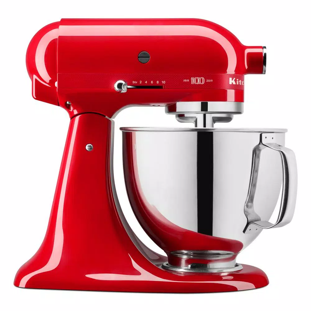 Mixers KitchenAid 100-Year Limited Edition Queen Of Hearts 5 Qt. 10-Speed Passion Red Stand Mixer