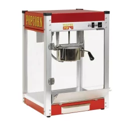 Popcorn Machines Paragon Theater Pop 4 Oz. Red Stainless Steel Countertop Popcorn Machine