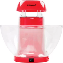 Popcorn Machines Brentwood Appliances 1200-Watt 196 Oz. Red Hot-Air Popcorn Machine