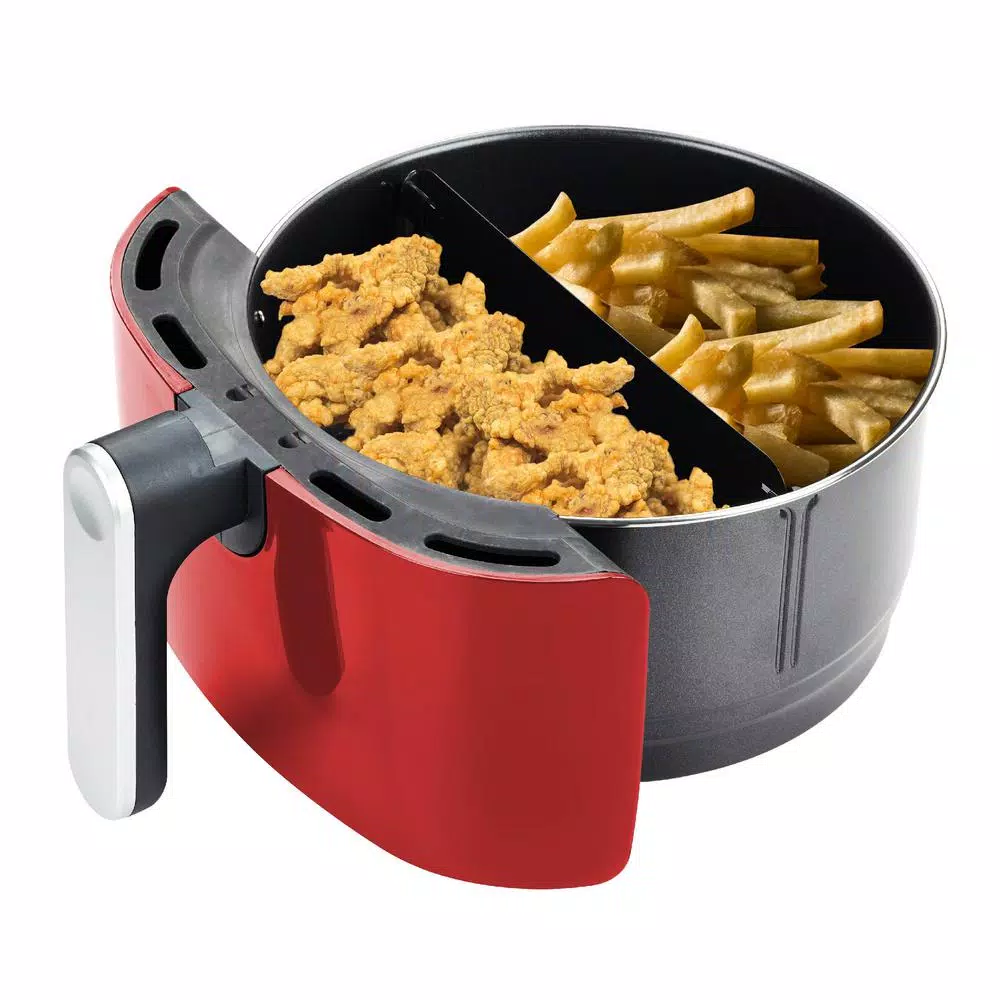 Air Fryers GoWISE USA 5 Qt. Red Air Fryer With Duo Touchscreen Display - Image 4