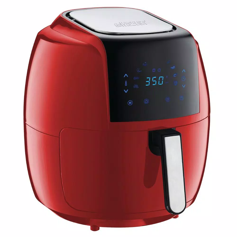 Air Fryers GoWISE USA 8-in-1 7.0 Qt. Red Electric Air Fryer With Recipe Book - Image 3