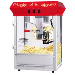 Popcorn Machines Great Northern All-Star 8 Oz. Red Hot Oil Countertop Popcorn Machine