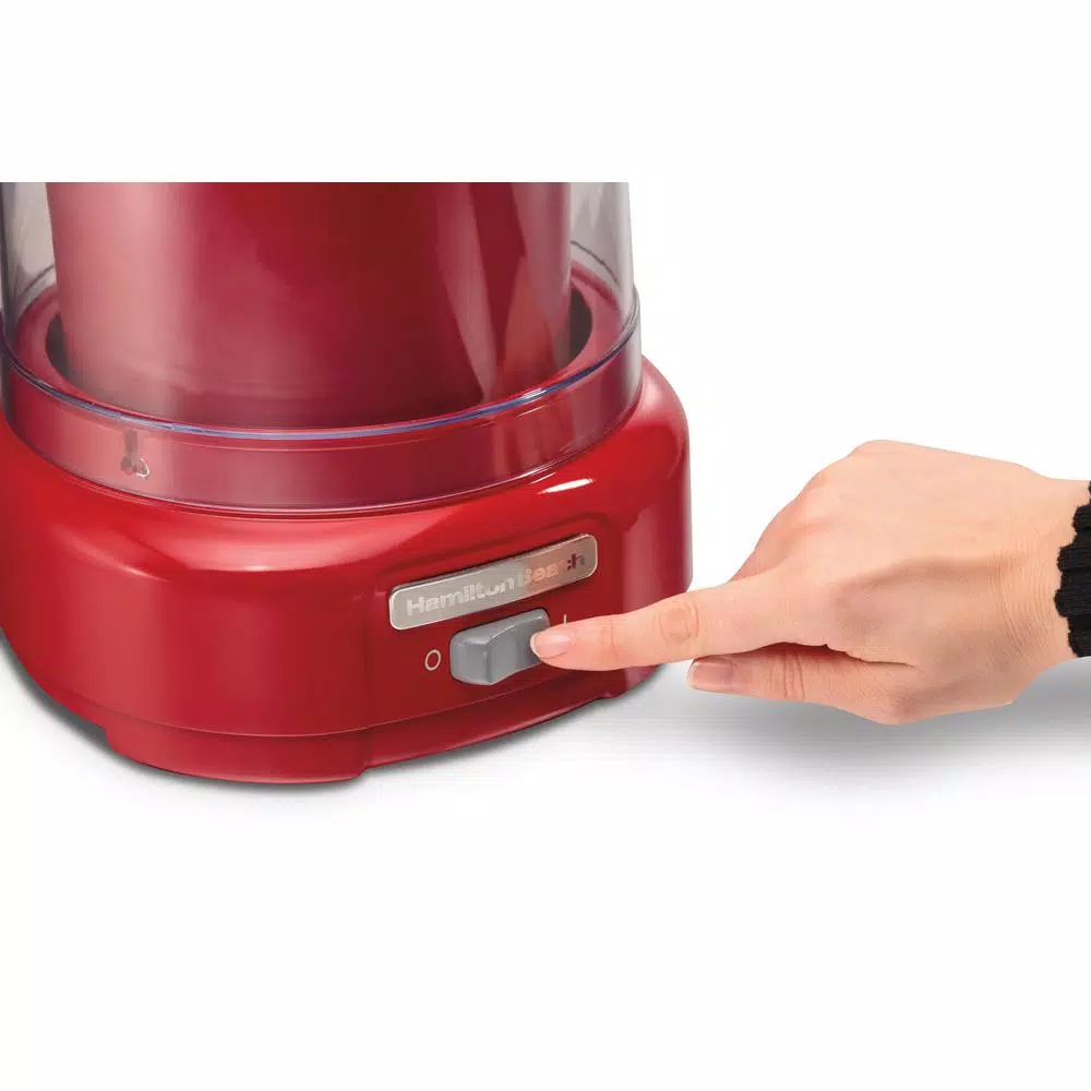 Dessert Makers Hamilton Beach 1.5 Qt. Red Ice Cream Maker - Image 6
