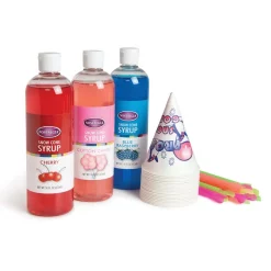 Mixers Nostalgia Premium Snow Cone Syrup Party Kit In Red