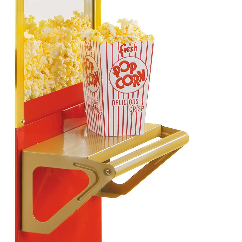Popcorn Machines Nostalgia Vintage 600-Watt 8 Oz. Oil Red Popcorn Machine With Cart - Image 4