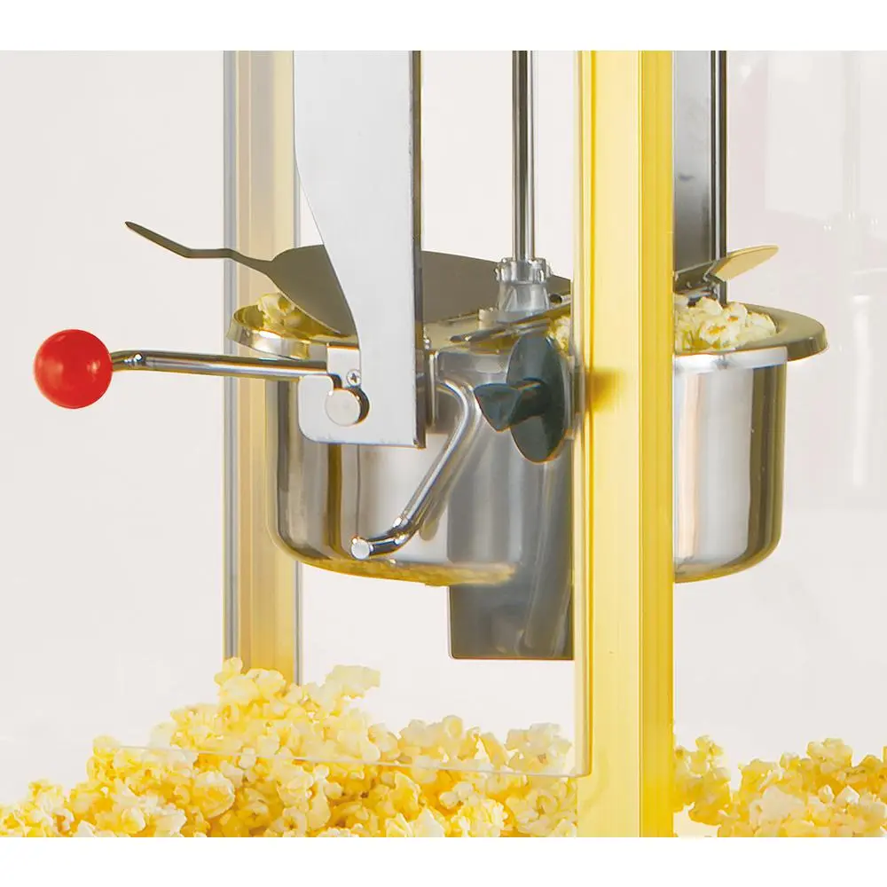 Popcorn Machines Nostalgia Vintage 600-Watt 8 Oz. Oil Red Popcorn Machine With Cart - Image 3