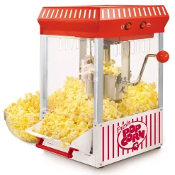 Popcorn Machines Nostalgia Vintage Collection 2.5 Oz. Red Kettle Countertop Popcorn Machine