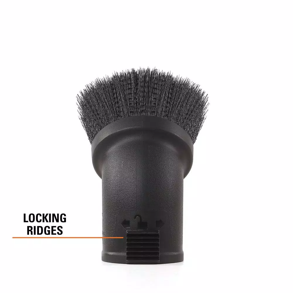 Vacuum Parts RIDGID 2-1/2 In. Locking Accessory Round Dusting Brush For Wet/Dry Vacs - Image 2