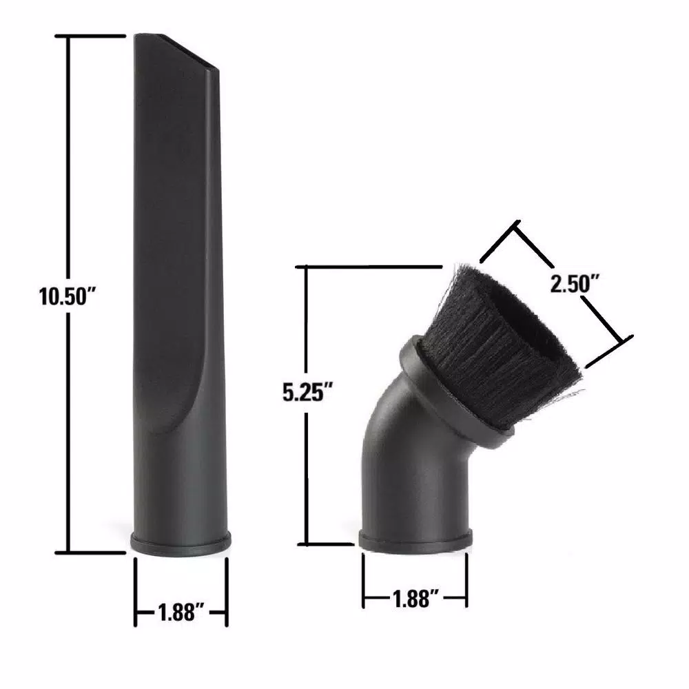 Vacuum Parts RIDGID 1-7/8 In. Dusting Brush And Crevice Tool Accessory Kit For RIDGID Wet/Dry Shop Vacuums - Image 6