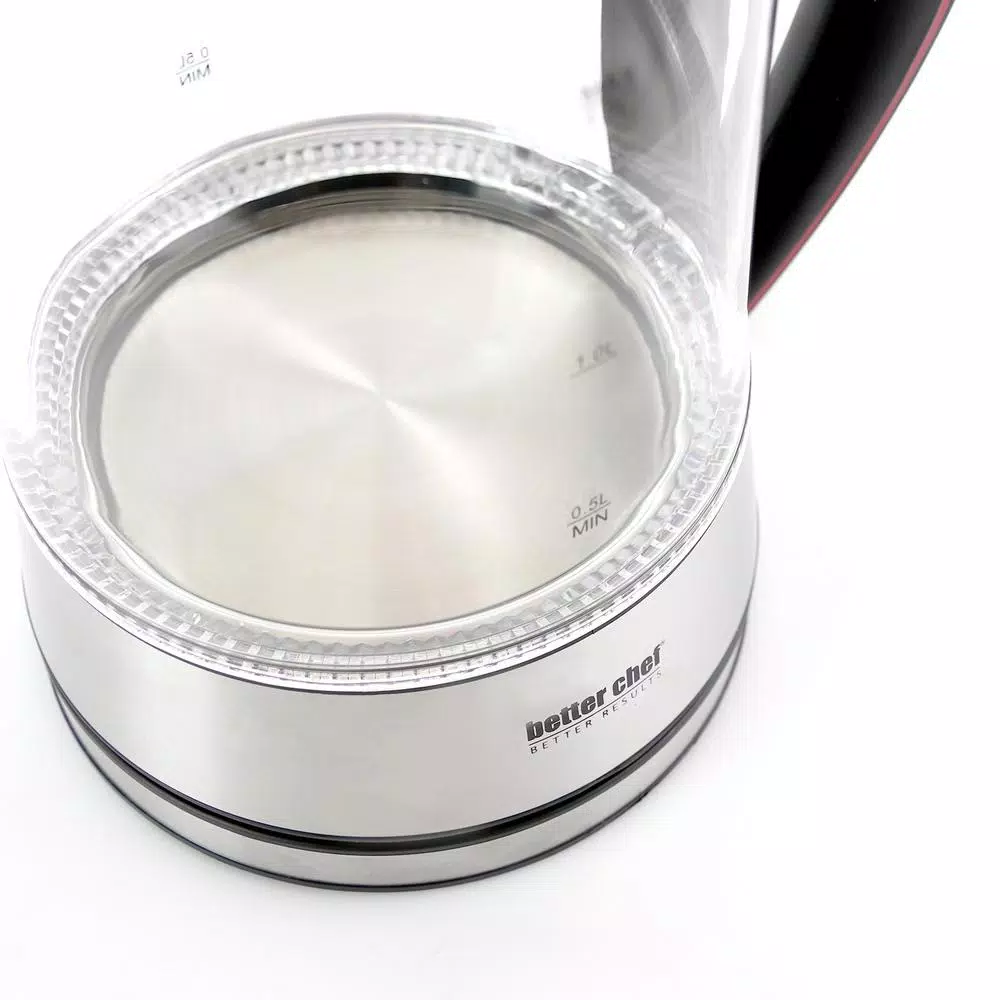 Electric Kettles Better Chef 7-Cup Glass And Stainless Steel Cordless Electric Tea Kettle - Image 2