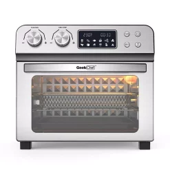 Air Fryers Boyel Living 24 Qt. Silver Stainless Steel Electronic Convection Air Fryer Toaster Oven With Accessories & Recipes Included