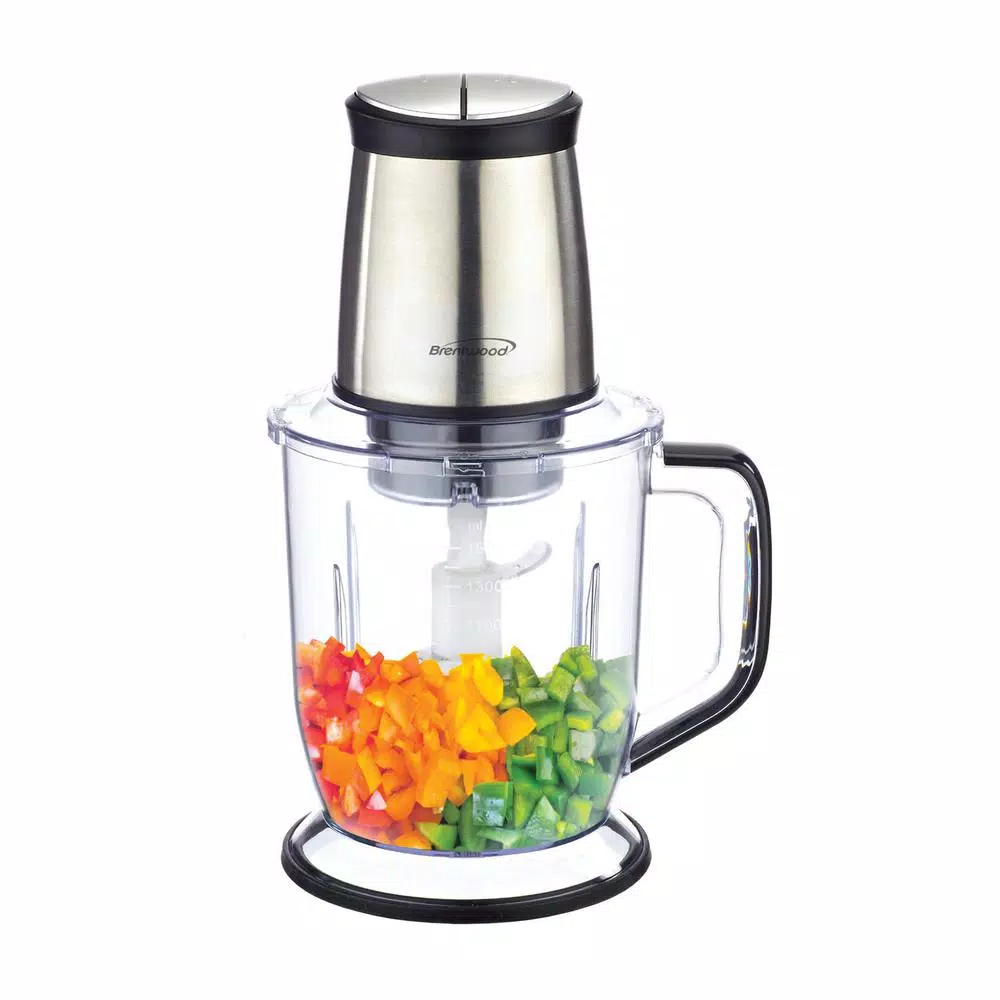 Food Processing Brentwood Appliances 6.5-Cup Silver 300-Watt 4-Blade Food Processor - Image 4