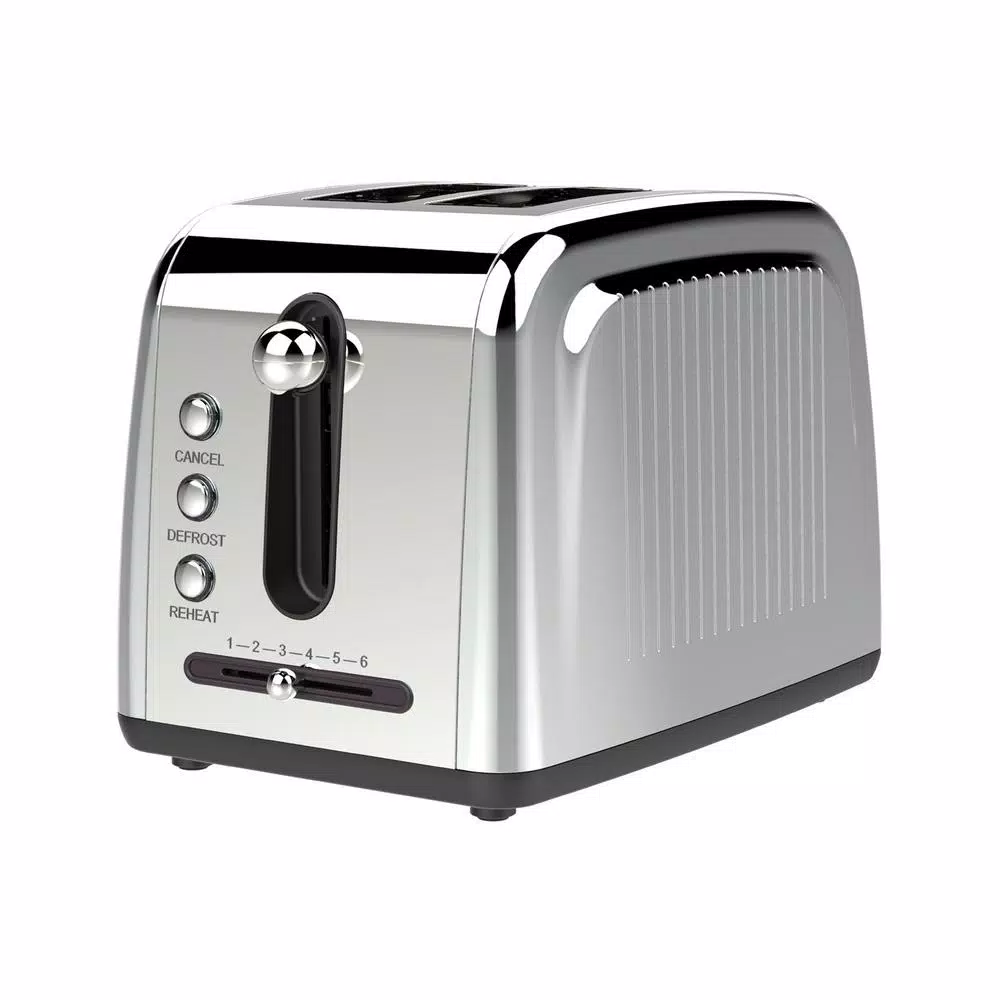 Toasters Brentwood Appliances 2-Slice Silver Extra-Wide Slot Toaster