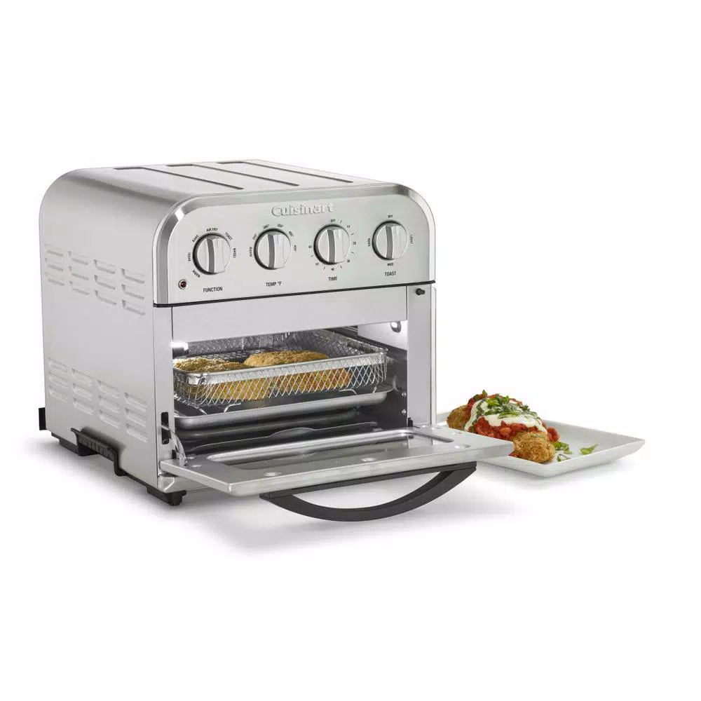 Air Fryers Cuisinart Compact 1.2 Qt. Silver Airfryer Toaster Oven - Image 4
