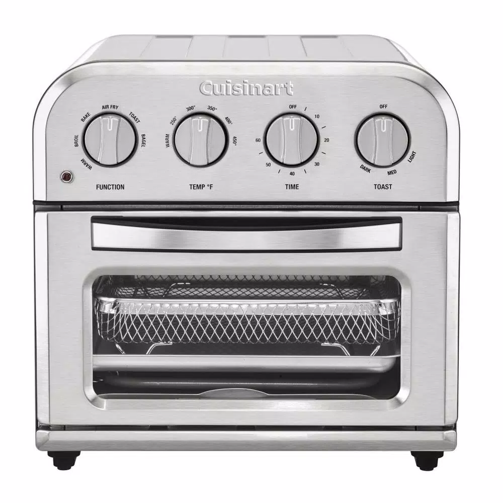 Air Fryers Cuisinart Compact 1.2 Qt. Silver Airfryer Toaster Oven