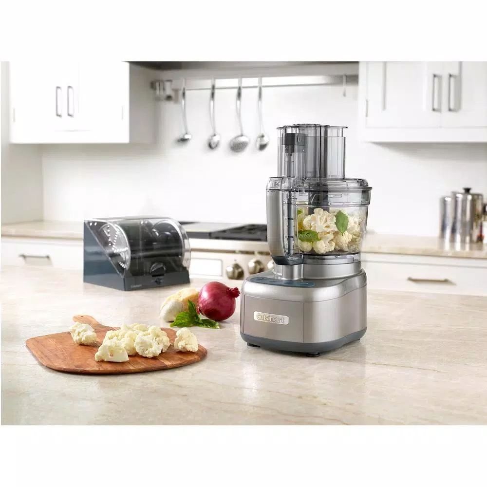 Food Processing Cuisinart Elemental 13-Cup 3-Speed Gray Food Processor And Dicing Kit - Image 4