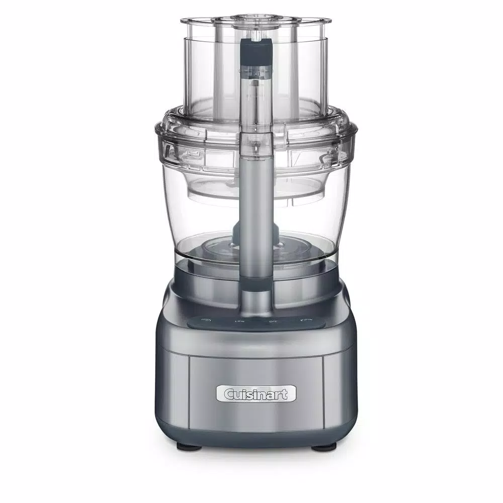 Food Processing Cuisinart Elemental 13-Cup 3-Speed Gray Food Processor And Dicing Kit