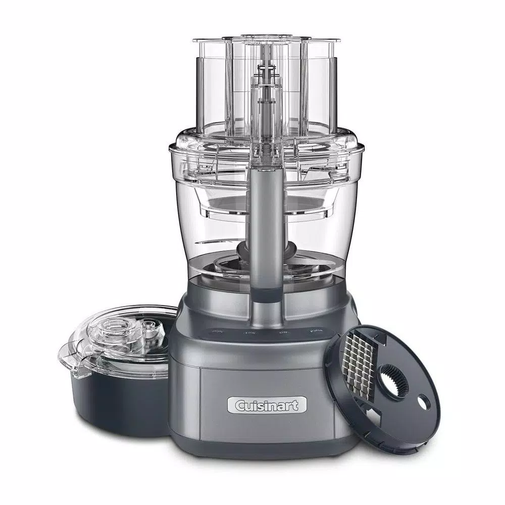 Food Processing Cuisinart Elemental 13-Cup 3-Speed Gray Food Processor And Dicing Kit - Image 2