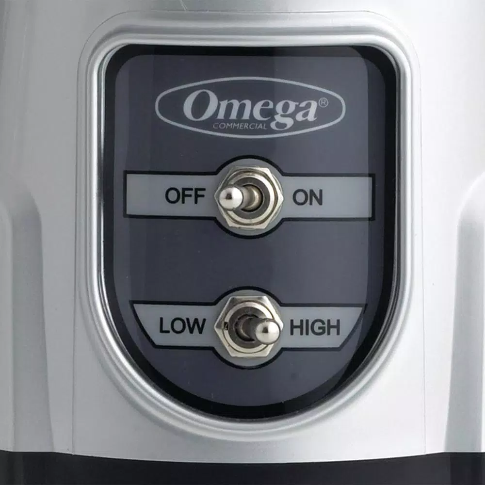 Blenders Omega 1 HP High/Low 48 Oz. 2-Speed Silver Blender - Image 3