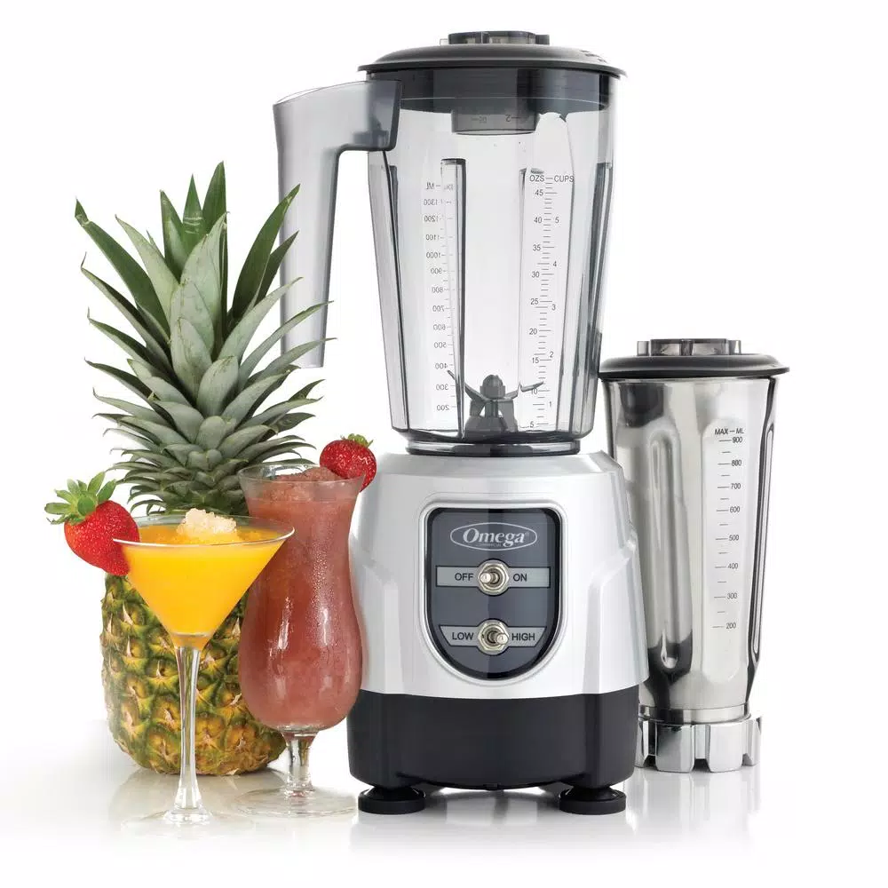 Blenders Omega 1 HP 48 Oz. 2-Speed Silver Blender - Image 3