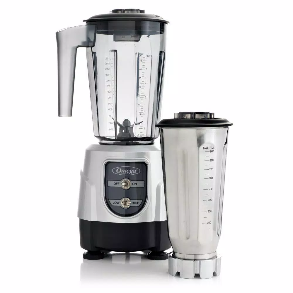Blenders Omega 1 HP 48 Oz. 2-Speed Silver Blender - Image 2