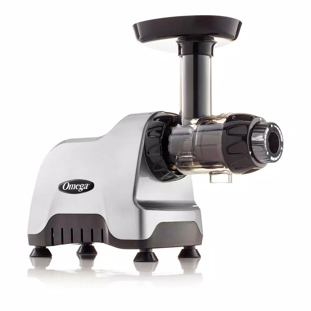 Juicers Omega Compact Slow Masticating Nutrition System Silver Juicer