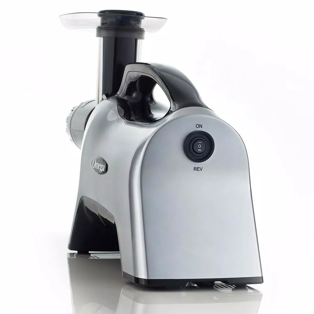 Juicers Omega Horizontal Slow Masticating Nutrition Center Silver Juicer - Image 5