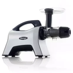 Juicers Omega Horizontal Slow Masticating Nutrition Center Silver Juicer