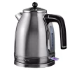 Electric Kettles Ovente 7.2-Cup Silver Stainless Steel Electric Kettle With Removable Filter, Boil Dry Protection And Auto Shut Off Features