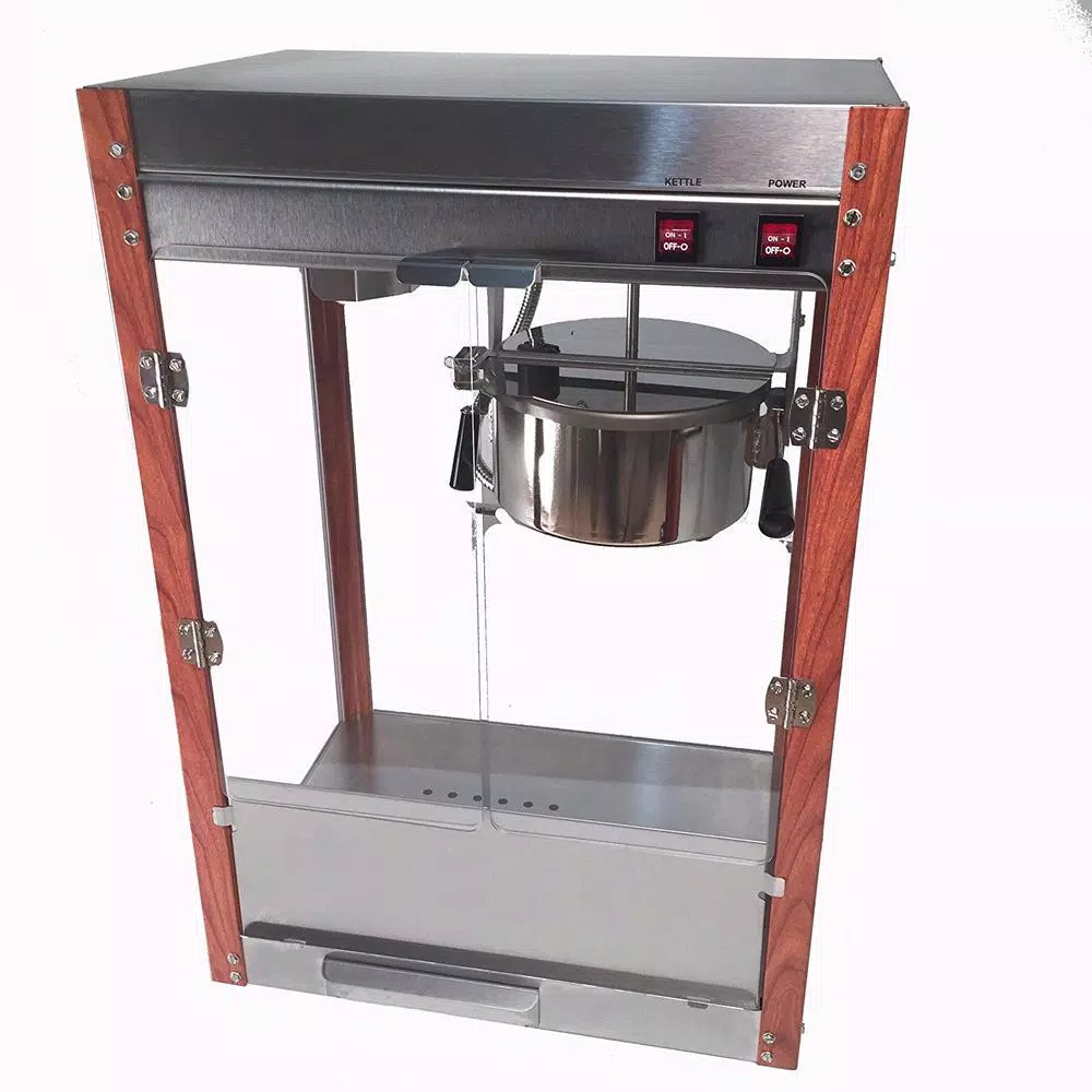 Popcorn Machines Paragon 1971 Pastime Pop 8 Oz. Popcorn Machine With Faux Wood Corner Posts