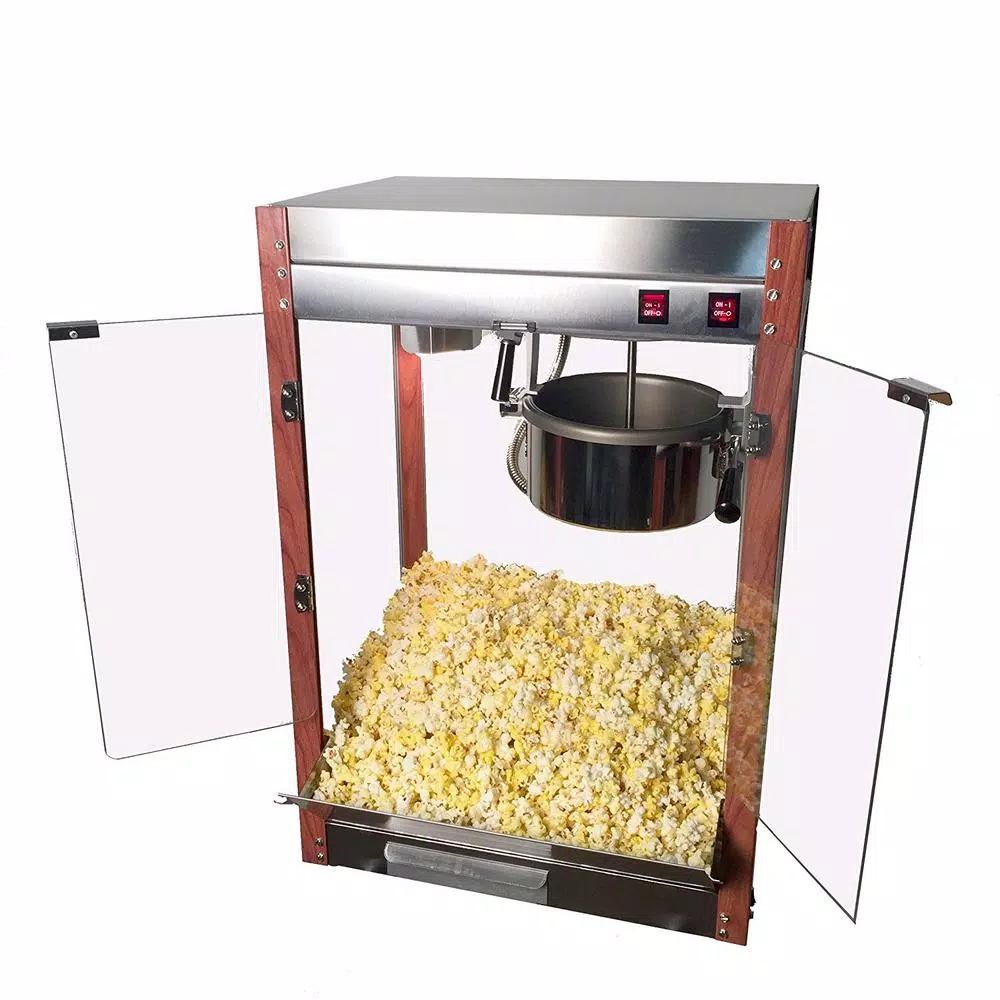 Popcorn Machines Paragon 1971 Pastime Pop 8 Oz. Popcorn Machine With Faux Wood Corner Posts - Image 2