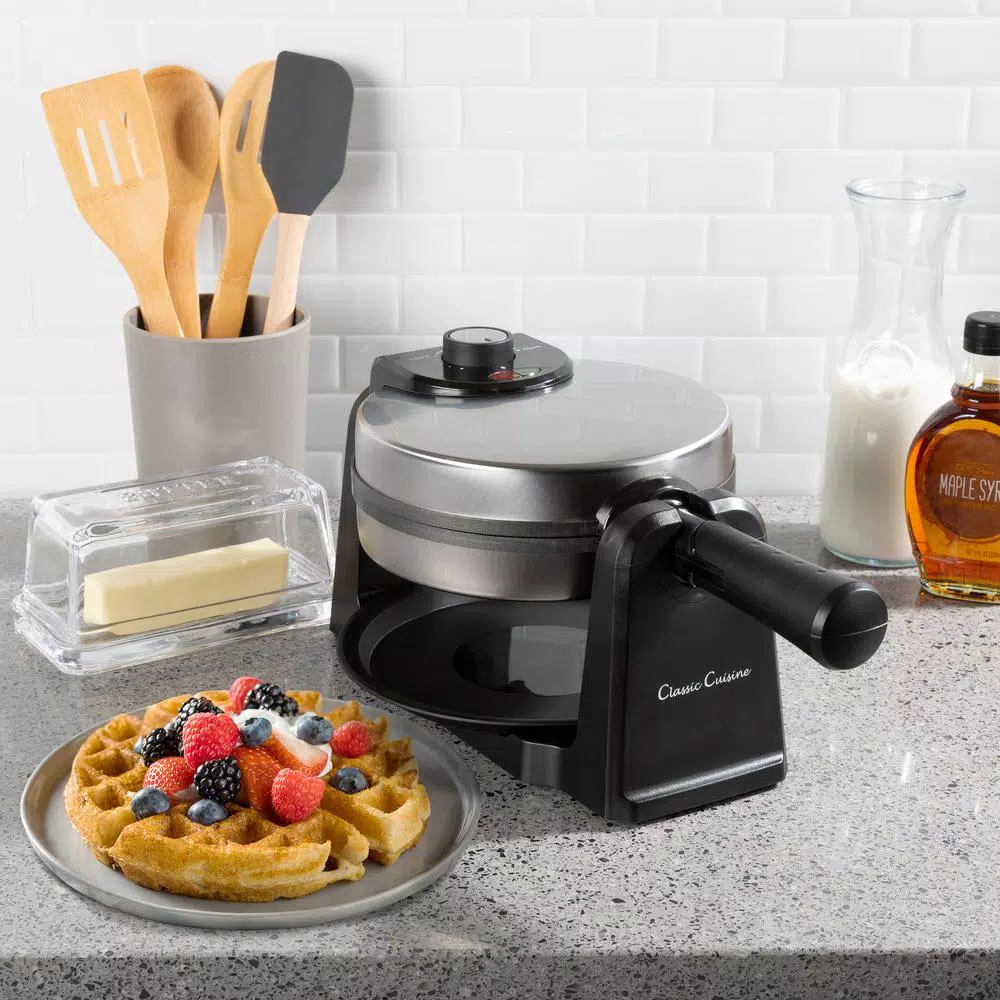 Electric Skillets & Indoor Grills Classic Cuisine Classic Flip Belgian Waffle Maker - Image 5