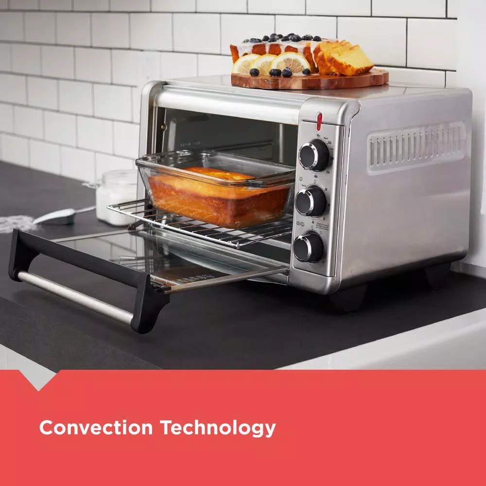 Air Fryers BLACK+DECKER Crisp ‘N Bake 1500 W 6-Slice Stainless Steel Toaster Oven - Image 4