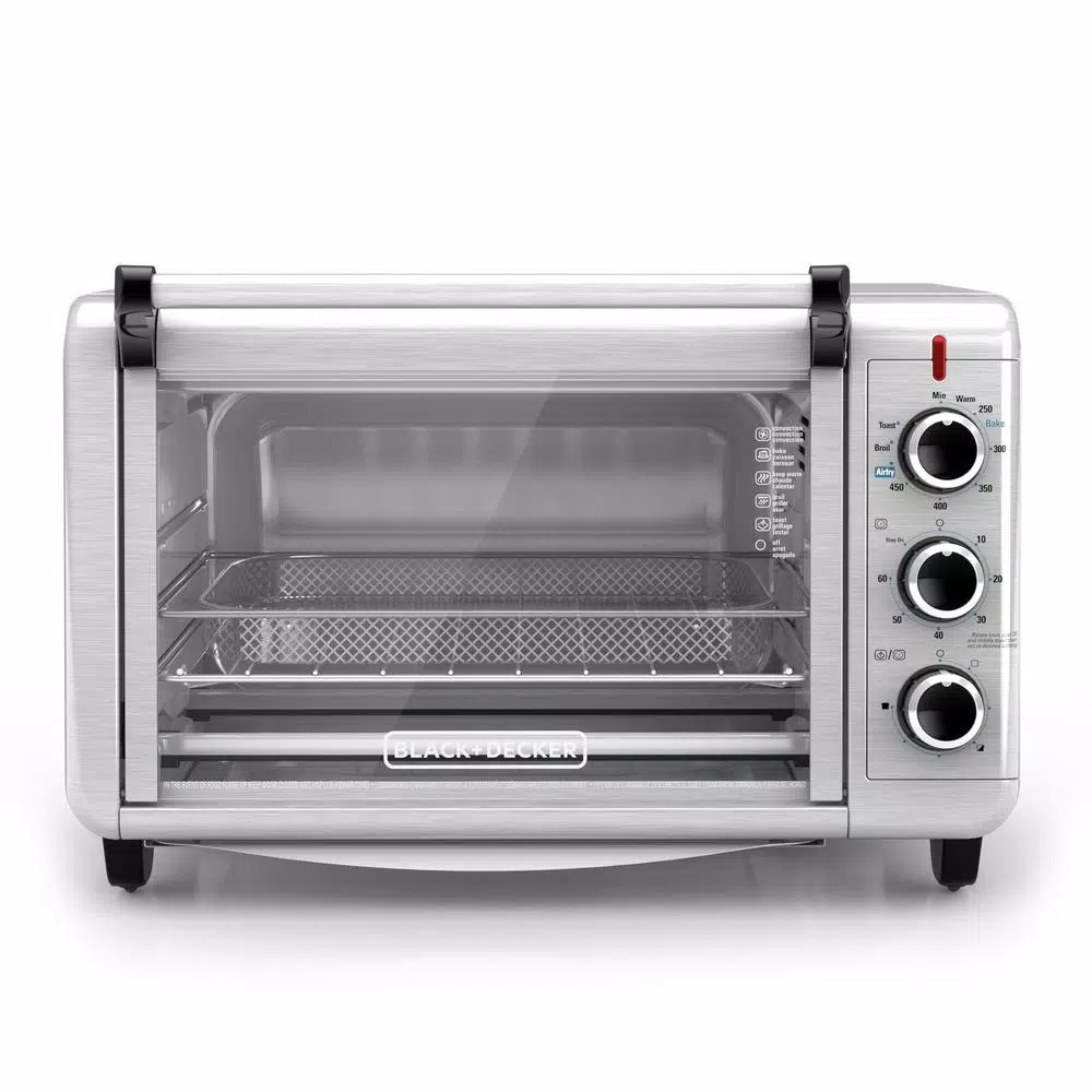 Air Fryers BLACK+DECKER Crisp ‘N Bake 1500 W 6-Slice Stainless Steel Toaster Oven