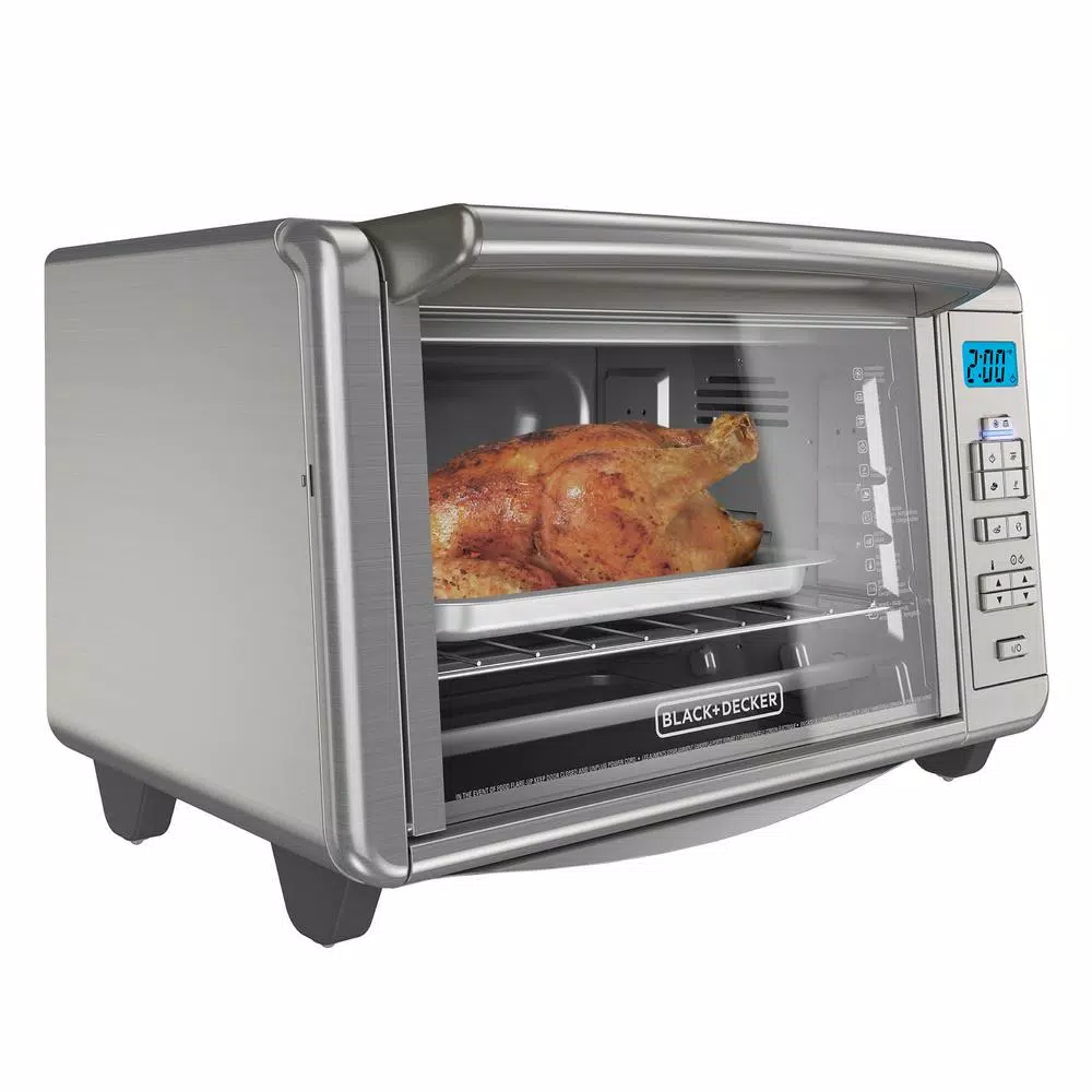 Toasters BLACK+DECKER 1500 W 6-Slice Stainless Steel Countertop Toaster Oven With Built-In Timer - Image 2