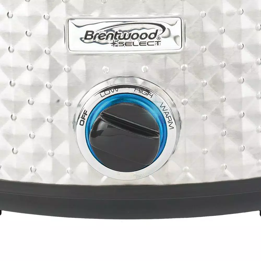 Cookers Brentwood Appliances Diamond 7 Qt. Stainless Steel Slow Cooker With Tempered Glass Lid - Image 6