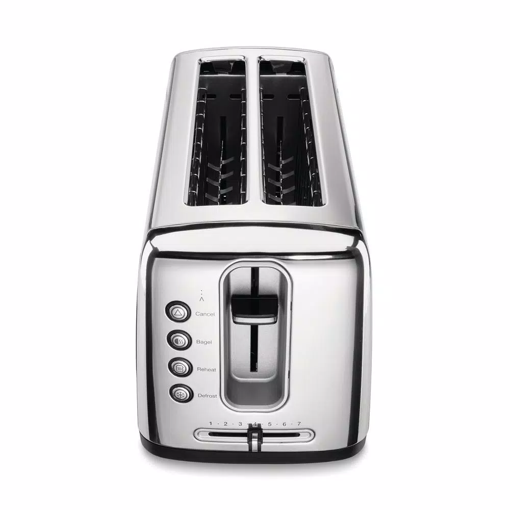 Toasters Cuisinart Artisan Bread 2-Slice Stainless Steel Long Slot Toaster With Crumb Tray - Image 5