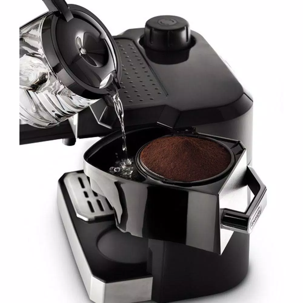 Coffee Makers DeLonghi All-In-One 10-Cup Stainless Steel Drip Cofffee Maker And Espresso Machine - Image 4