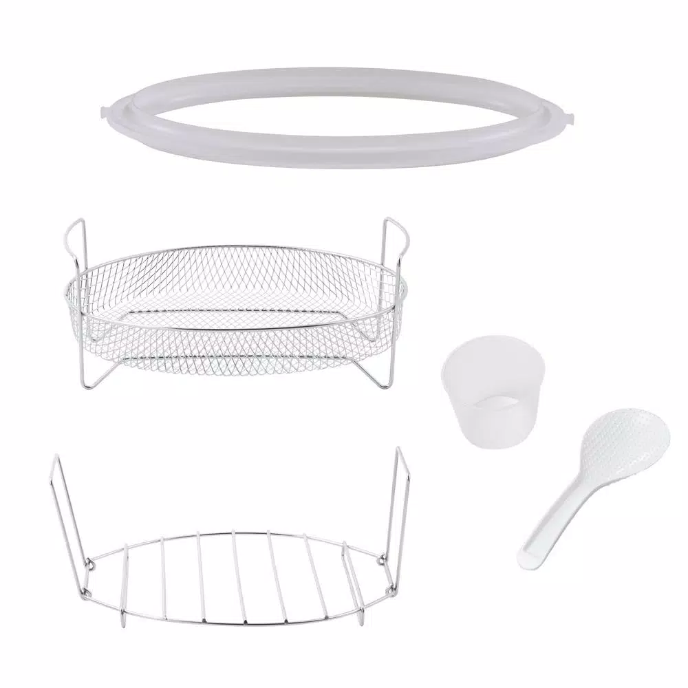 Cookers GoWISE USA Ovate 8.5 Qt. Stainless Steel Electric Pressure Cooker Oval With Accessories And 50-Recipes - Image 6