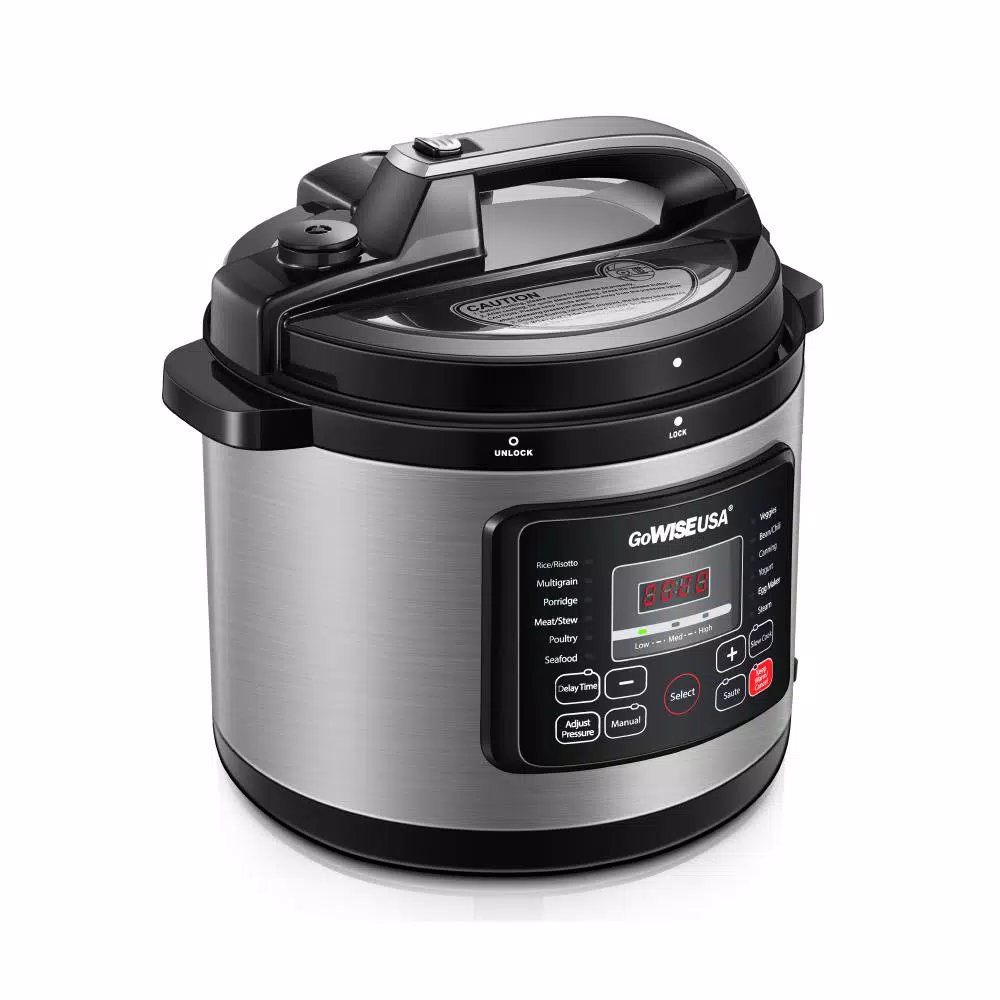 Cookers GoWISE USA 6 Qt. Stainless Steel Electric Pressure Cooker With Stainless Steel Pot - Image 3
